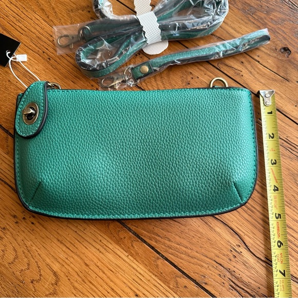 Joy Susan Bags Joy Susan Green Vegan Leather Mini Travel Crossbody